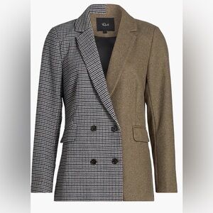 Rails Cody Mixed Print Double Breasted Blazer